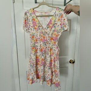 No Boundaries Floral  Babydoll Dress